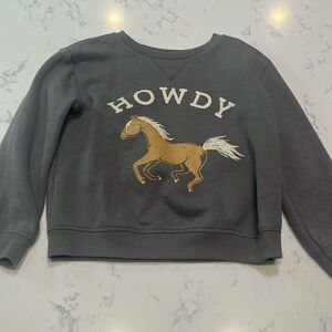 Little Co. by Lauren Conrad Howdy Horse sweatshirt size 4T